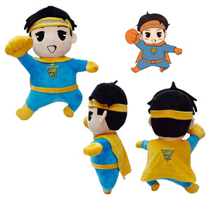 Uyeah figurine de héros personnalisée jouets en peluche personnage en peluche jouets d'anime poupée en peluche de <span class=keywords><strong>super</strong></span> héros de haute qualité avec cape - Product Image 3
