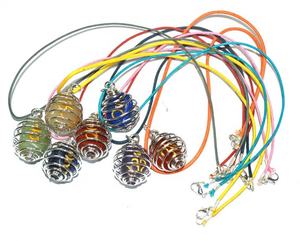 Chakra Sanskrit Tumbled Set avec cordon de mousse et exportateur de pierres semi-précieuses - Product Image 1