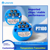 Transmisor de temperatura de termopar OEM ODM PT100 personalizado con salida de módulo HART 4-20mA 0-5V 10V Rango