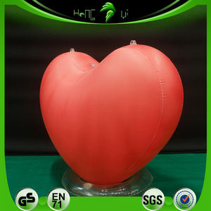 Personalizado Gigante Rojo Inflable Corazón Boda Piscina Flotador Corazón Globo - Product Image 3