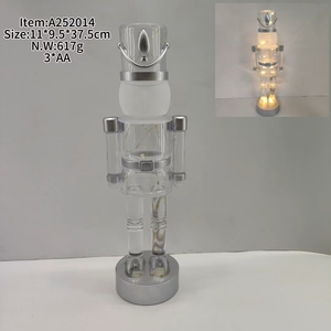 Lampe de table de Noël grande taille, casse-noisette transparent, soldat, LED RGB - Product Image 4