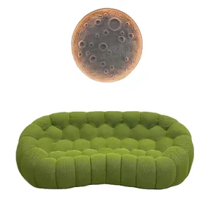 New sofa Set bong bóng đi văng thiết kế housse de Canape Luxe 2022 thiết kế mới nhất nhung bong bóng sang trọng hiện đại sofa Set