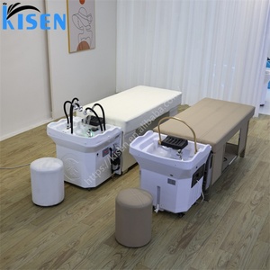 KISEN Modern Design Multiple Shower Heads Spa Shampoo <b>Bed</b> for Hair Salon Portable Sink Water Therapy Circulation Shampoo <b>Bed</b> - Product Image 6
