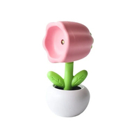 Lampe de Chevet Décorative en Gros, Lampe de Bureau Mignonne en Forme de Mini Pot de Fleurs, Cadeau, Veilleuse à Lumière Chaude