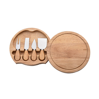 Ensemble de couteaux à fromage en acier de haute qualité avec manche en bois fait à la main pour la coupe de fromage de cuisine quotidienne Logo personnalisé