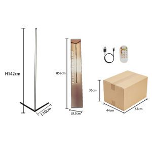 Moderna lampada <span class=keywords><strong>da</strong></span> terra a LED minimalista luce d'angolo telecomando dimmerabile lampada <span class=keywords><strong>da</strong></span> letto <span class=keywords><strong>camera</strong></span> <span class=keywords><strong>da</strong></span> letto illuminazione ambiente - Product Image 5