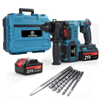 Marteau perforateur sans fil portable DC1-4 à batterie lithium-ion, multifonction, rotatif, sans balais, électrique, pour bricolage, 1600W, 62,5 ft-lb