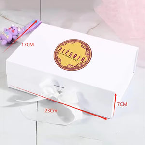 1 unidad de caja de cartón de papel con logotipo personalizado gratuito para regalos de boda, recuerdos de fiesta de cumpleaños, pelucas de mujer y pañuelos - Product Image 6