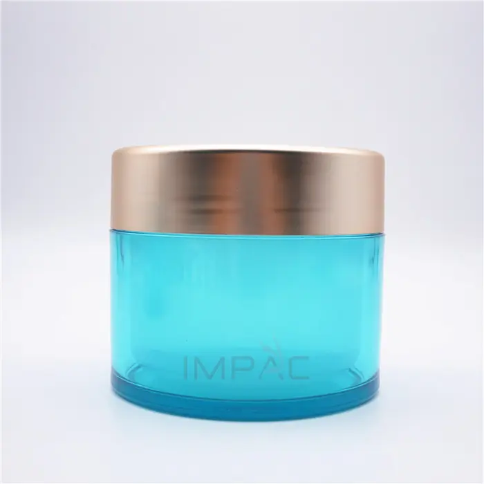 plastic face cream container 250ml dual wall luxury cosmetics jar