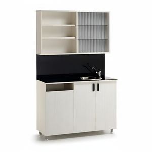 Muebles de Salón Modernos en Color Madera para Almacenamiento de Tintes de Cabello en Salones de Belleza - Product Image 2