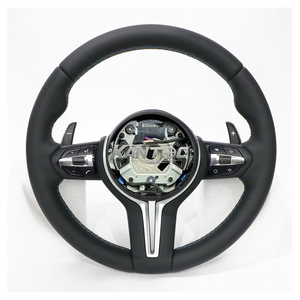 Volante de cuero <span class=keywords><strong>M</strong></span> Performance Volante apto para BMW F30 F10 F32 F10 F20 F07 F01 <span class=keywords><strong>E46</strong></span> E60 E90 M3 M4 M5 - Product Image 3