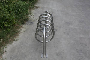 Estante de almacenamiento de bicicleta de metal para exteriores, soporte de bicicleta de acero inoxidable público exterior, estante de estacionamiento de bicicleta de carretera para Calle, estante de bicicleta de garaje - Product Image 5