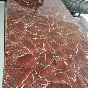 Hoja de mármol de <span class=keywords><strong>PVC</strong></span> <span class=keywords><strong>revestimiento</strong></span> UV 1220*2440 tablero impermeable <span class=keywords><strong>ducha</strong></span> baño Panel decoración fácil de instalar - Product Image 4