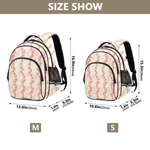 Pink Puakenikeni Flower Casual Fashion <b>Backpack</b> Supports LOGO Print School Large <b>Children</b> Computer School Bags for Kids - Product Image 4
