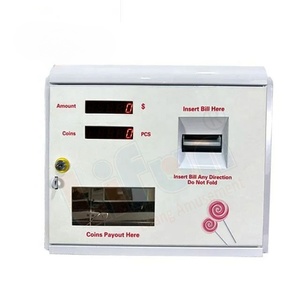 Bán Hot Auto <span class=keywords><strong>mini</strong></span> nhỏ hóa đơn tiền mặt trao đổi để đồng xu mã thông báo Dispenser máy cho arcades Mall giặt - Product Image 1