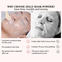 Mascarilla Facial en Polvo de Colágeno Bio, Etiqueta Privada OEM, 50g, Hidratante, Reafirmante, Iluminadora, Vegana, Coreana, ODM