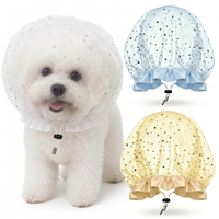 Bonnet anti-moustiques pour chien, taille réglable, filet fin pour le visage des animaux de compagnie, pour Bichon Maltese Pomeranian