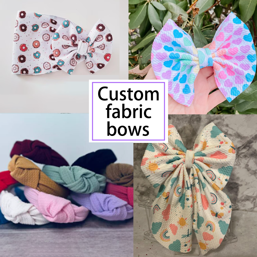 Custom Printing Baby Headband and Bows Baby Girls Hair Accessories Wholesale Cute Baby Hairband