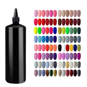 2400 colors cross-border dedicated to <b>small</b> <b>bottles</b> of solid color nail polish glue nail phototherapy glue nail - Product Image 5