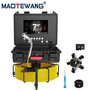 7 "40 मीटर वाटरप्रूफ मीटर काउंटर डीवीडी ड्रेन सीवर पाइप निरीक्षण कैमरा स्व-समतल 512 एचजेड लोकेटर के साथ - Product Image 4