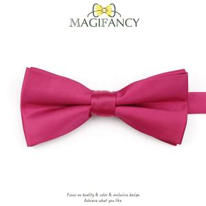 Venta caliente suave duradero mate Color sólido poliéster <span class=keywords><strong>pajarita</strong></span> <span class=keywords><strong>azul</strong></span> púrpura hombres y mujeres niños <span class=keywords><strong>pajarita</strong></span> <span class=keywords><strong>traje</strong></span> de banquete regalos a juego - Product Image 5