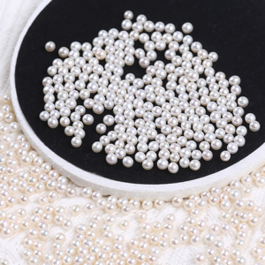 Perles rondes en vrac de qualité AA de 3,5 à 4 mm, perles naturelles d'<span class=keywords><strong>eau</strong></span> douce - Product Image 2