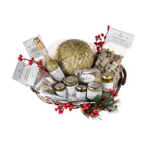 Caraci Cesto Regalo di Natale al Pistacchio per Riunioni Familiari e Feste - Prodotto Promozionale - Product Image 1