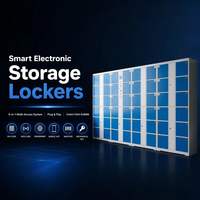 Casier de stockage électronique intelligent, casier à colis en libre-service avec reconnaissance faciale / empreinte digitale pour hôtel, fabricant personnalisable