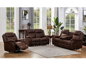 Juego de Sofás Seccionales de Cuero Sintético Premium de Frank Furniture, Muebles Ajustables Modernos y de Lujo para Sala de Estar - Product Image 1