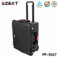 Valise rigide de transport en gros pour usine, étanche IP67, antichoc, pour équipement audio DJ, rangement de microphones avec mousse personnalisée et roues