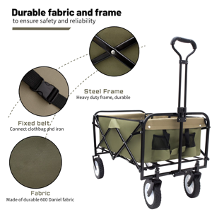 Multi Purpose Lightweight Durable Folding Camping Wagon Easy to Carry and Store - Product Image 4