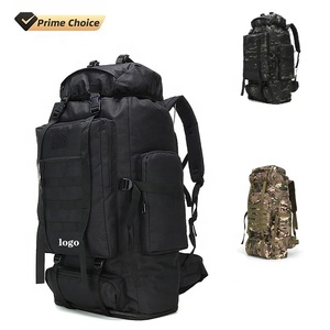 BSCI personnalisé grande capacité aventure en plein air sac à dos Camping tactique sac à dos randonnée sac à dos 70L - Product Image 1