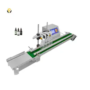 Botella de plástico Digital a pequeña escala de 1Ml-100Ml, jugo de refresco, Perfume, aceite esencial, máquina de Llenado de líquidos con transportador