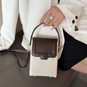 2023 Sac <span class=keywords><strong>A</strong></span> Main Femme sac de téléphone portable de haute qualité dames boîte carrée sac de messager Hit couleur femmes sacs à main - Product Image 2