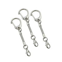 En gros, Chaîne serpent, Porte-clés mousqueton, Fermoir mousqueton en métal en forme de D, Connecteur à boucle pour la fabrication de bijoux et de porte-clés DIY