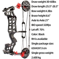 M109E arc composé flèche double usage arc de tir à l'arc et flèche chasse gaucher 60 LBS tir à l'arc boule d'acier arc Composite