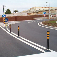 Nouveau matériau plastique avertissement poste PU/TPU route intersection marquage réfléchissant haute qualité flexible poste