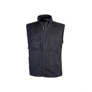 U-POWER-Gilet de travail en toile de coton stretch Wave Black Carbon EY148BC-S-EAN 8033546381915 WORK JACKETS - Product Image 1
