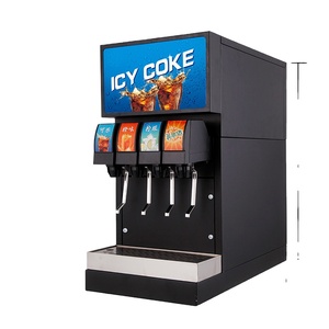 Commercial Post Mix Soda Fountain Dispenser With 5 Valves Carbonated Beverage C Drink Machine