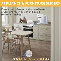 Glissières de meubles pour tapis, coussinets mobiles de meubles curseurs protecteur de jambe de chaise coussinets de jambe de meubles curseur en PTFE à l'extérieur