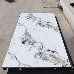 Banyo ve yatak odasında su geçirmez mermer yüzey PVC duvar paneli Uv mermer levha - Product Image 6