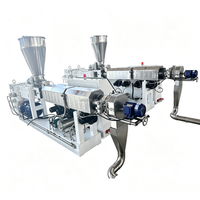 Machine de fabrication de granulés PVC HDPE LLDPE EVA PP contrôlée par PLC, extrudeuse, granulateur, ligne de granulation complète clé en main 200-250 kg/h
