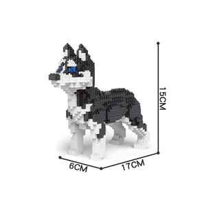 Bloques de Construcción de Micropartículas 618, Perros Teckel, Huskies, Shilongs, Schnauzers, Poodles, Golden Retrievers, Bulldogs, Juguetes para Niños - Product Image 4