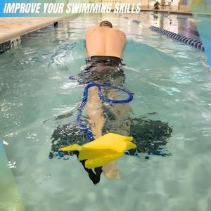 Kit d'entraînement de natation avec parachute de résistance et corde élastique, réglable, durable, portable, réutilisable pour adultes et adolescents - Product Image 4