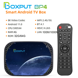 BOXPUT BP4 Amlogic S905x4 Tv Box, el Mejor Decodificador Inteligente Android 11 de <span class=keywords><strong>2022</strong></span>, 4 GB de RAM, 32 GB/64 GB de ROM, H.265, 8k, Wifi Dual de 2.4g y 5g, Bluetooth, HD <span class=keywords><strong>Tvbox</strong></span> OEM - Product Image 4