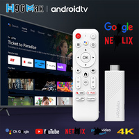 Livraison depuis la France H96 MAX 4K Smart TV Stick Set-Top Box Android 14 ATV H313 Dual Wifi BT Quad Core Processeur 2GB RAM 16GB Storage