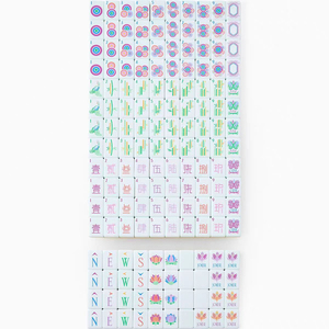 Oh My American Luxury, Juego de 160 Fichas de Mahjong Acrílicas Amarillas de 4 Capas para Entretenimiento Familiar y de Amigos - Product Image 3