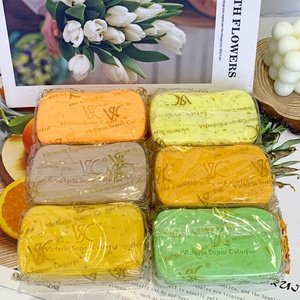 Jabón en Barra Artesanal Aclarante VC de 250g, Fragancia Duradera, Limpieza Profunda, Aclarante e Iluminador, Jabón en Barra para Baño y Ducha, Venta al por Mayor - Product Image 4