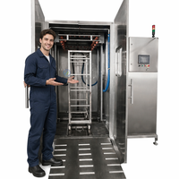 Machine à laver à écran tactile PLC sur chariot pour boulangerie