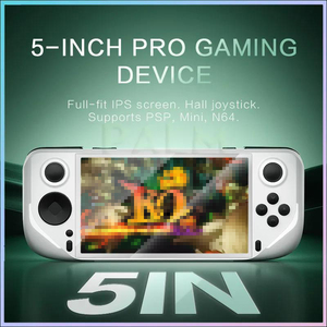 Console portable E6 5,0 pouces, consoles de <span class=keywords><strong>jeux</strong></span> rétro, <span class=keywords><strong>jeux</strong></span> vidéo classiques, style manette, système préinstallé, connexion TV, 10 000 <span class=keywords><strong>jeux</strong></span> - Product Image 2
